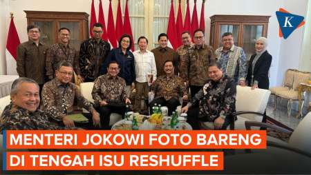 Saat Menteri-menteri Jokowi Foto Bareng di Tengah Isu Reshuffle