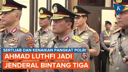 Momen Kapolri Pimpin Upacara Kenaikan Pangkat, Ahmad Luthfi Jadi Komjen Usai Dimutasi ke Kemendag