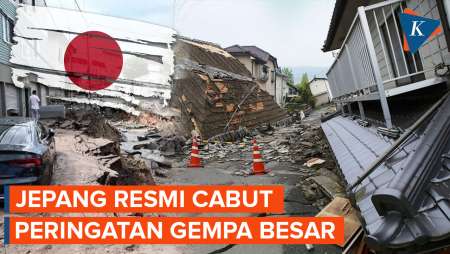 Jepang Resmi Cabut Peringatan Gempa Besar 