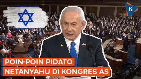 5 Poin Pidato Netanyahu di Kongres AS, Tolak Tuduhan Penjahat Perang hingga Minta AS Dukung Israel