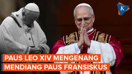 Momen Paus Leo XIV Mengenang Paus Fransiskus
