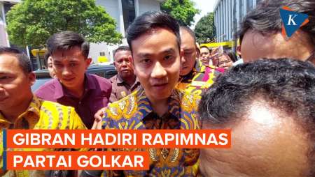 Momen Gibran Hadir di Rapimnas Golkar Setelah Didukung Jadi Bacawapres Prabowo