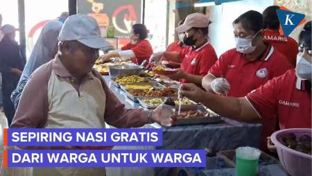 Hangatnya Sepiring Makan Gratis Donasi untuk Warga