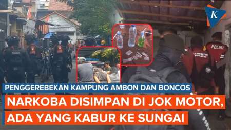 700 Personel Gerebek Kampung Ambon dan Boncos, Sabu hingga Etomidate Berserakan