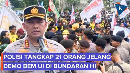 Polisi Tangkap 21 Orang Jelang Demo Di Bundaran HI, Amankan Petasan Dan Bom Molotov
