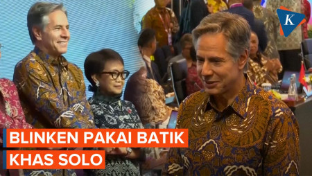 Makna dan Motif Batik Antony Blinken Saat East Asia Summit, Singgung Asal Jokowi