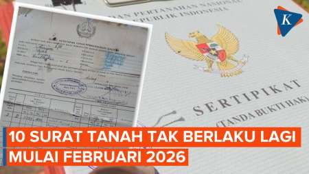 Jelang Februari 2026, 10 Surat Tanah Tak Lagi Diakui