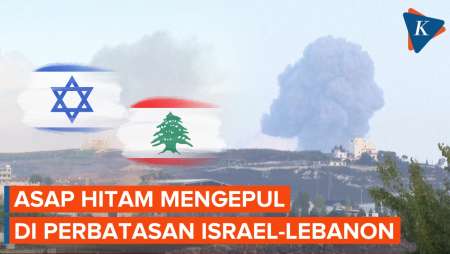 Hizbullah-Israel Memanas, Asap Hitam Selimuti Perbatasan Lebanon