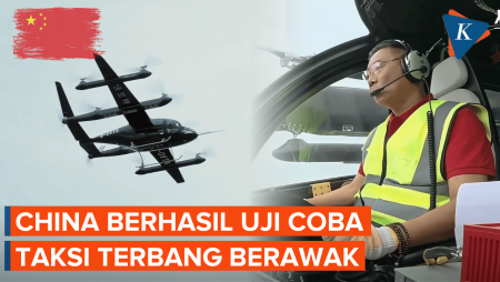 Siap Naik Taksi Terbang? China Berhasil Uji EVTOL Berawak Perdana!