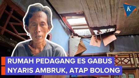 Penampakan Rumah Pedagang Es Gabus Yang Dituduh Pakai Spons, Atap Nyaris Ambruk