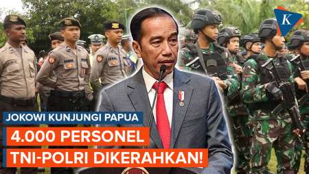 Jokowi Kunjungi Papua, 4.000 Personel TNI-Polri Dikerahkan!