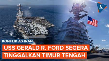 Kapal Induk AS Gerald Ford Segera Tinggalkan Timur Tengah, Apa Alasannya?