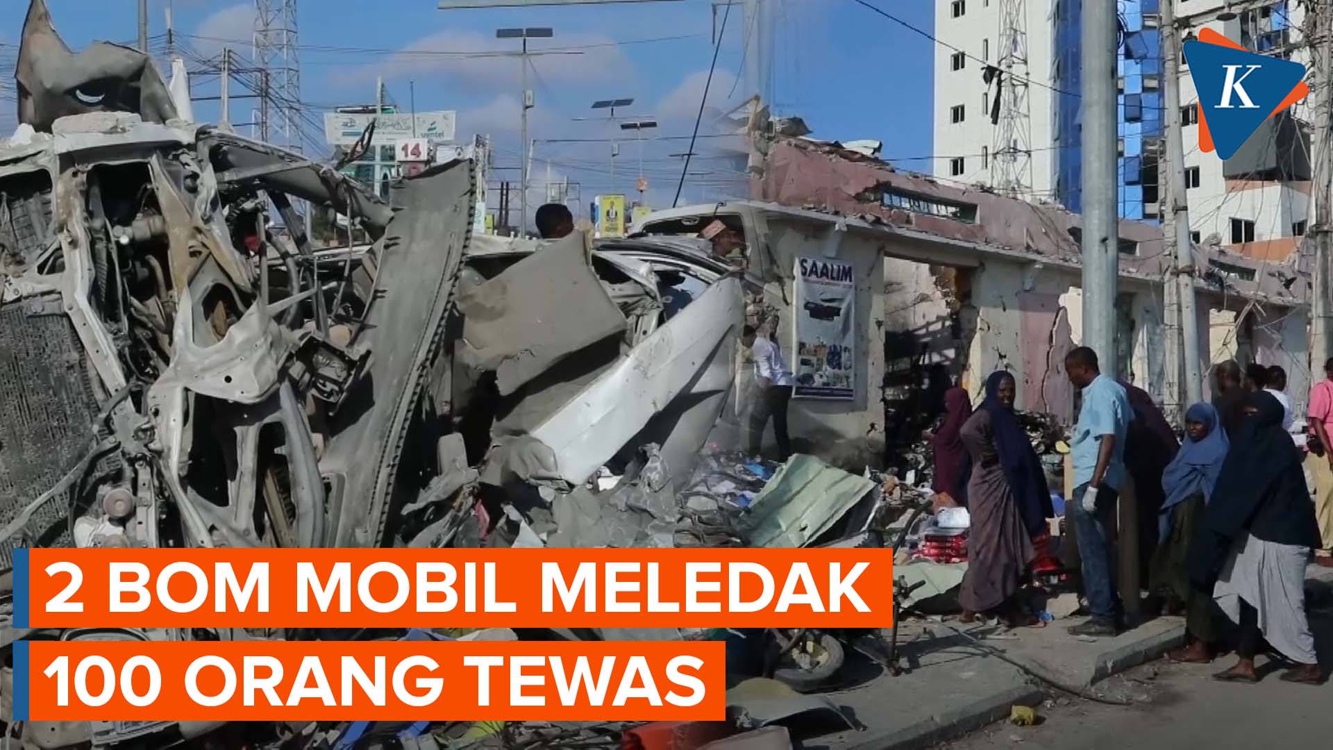 100 Orang Tewas dalam Ledakan Bom Mobil di Ibu Kota Somalia