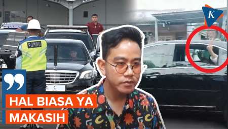 Gibran Jawab Singkat soal Acungan Dua Jari dari Dalam Mobil Kepresidenan