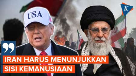 Demo Berlanjut, Trump Minta Iran Tunjukkan Sisi Kemanusiaan