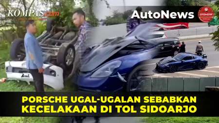 Kecelakaan Tol Sidoarjo: Porsche Ugal-ugalan Sebabkan Kecelakaan