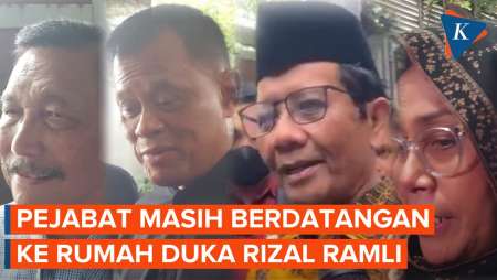 Momen Luhut hingga Mahfud MD Melayat ke Rumah Duka Rizal Ramli