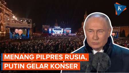 Putin Gelar Konser untuk Rayakan Kemenangan Pemilu Rusia