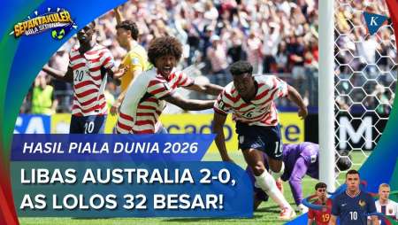 Hasil Piala Dunia 2026 Amerika Serikat Vs Australia 2-0, AS Susul Meksiko Ke 32 Besar!