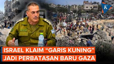 Israel Klaim "Garis Kuning" sebagai Perbatasan Baru di Jalur Gaza