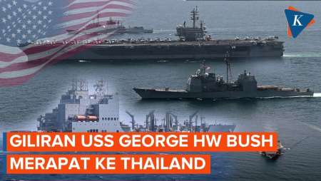 Usai USS Abraham Lincoln, Kini USS George HW Bush Bakal Berlabuh Di Thailand