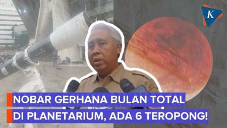 Warga Bisa Nobar Gerhana Bulan Total Di Planetarium, Ada 6 Teropong Disediakan