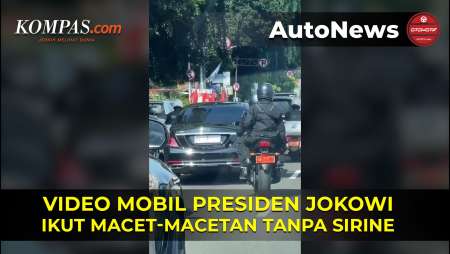 Video Mobil Presiden Jokowi Ikut Macet-macetan Tanpa Sirene