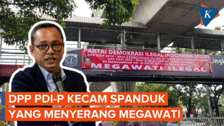 PDI-P Sebut Ada Spanduk Menyerang Megawati di Jalanan Jakarta 