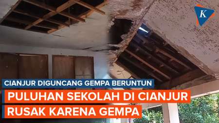 Cianjur Diguncang Gempa Bumi Kemarin, Puluhan Sekolah Rusak