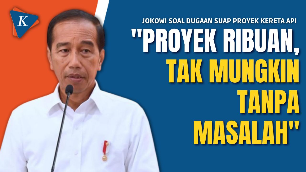 Respons Jokowi soal Dugaan Suap di Proyek Kereta Makassar-Parepare