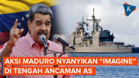 Momen Maduro Nyanyikan Lagu "Imagine" Saat AS-Venezuela Memanas