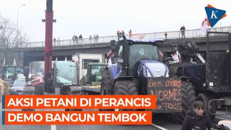 Petani Perancis Demo Bangun Tembok Cegah Politikus Keluar