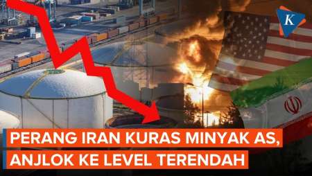 Perang Lawan Iran Kuras Cadangan Minyak AS, Anjlok Hingga Level Terendah