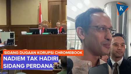 Nadiem Makarim Tak Hadir Karena Sakit, Sidang Perdana Dugaan Korupsi Chromebook Ditunda