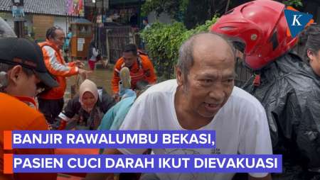 Rawalumbu Bekasi Banjir, Pasien Cuci Darah Dievakuasi
