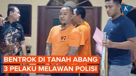 Pelaku Bentrok di Tanah Abang Melawan Saat Ditangkap Polisi