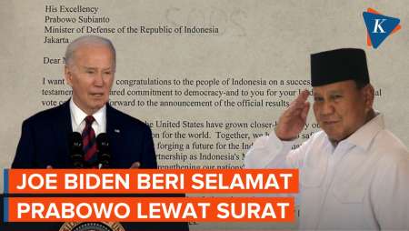 Akhirnya Biden Ucapkan Selamat ke Prabowo lewat Surat