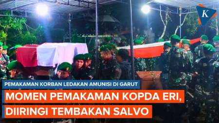 Momen Haru Pemakaman Kopda Eri Priambodo, Korban Ledakan Amunisi Garut
