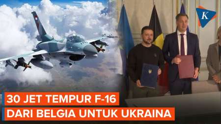 Belgia Sepakat Kirim Bantuan 30 Jet Tempur F-16 ke Ukraina