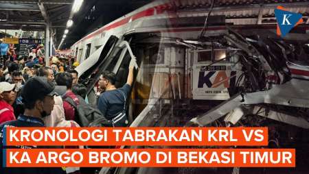 Bermula Dari Tabrak Taksi, Berikut Kronologi Kecelakaan KRL Dan KA Argo Bromo Di Bekasi