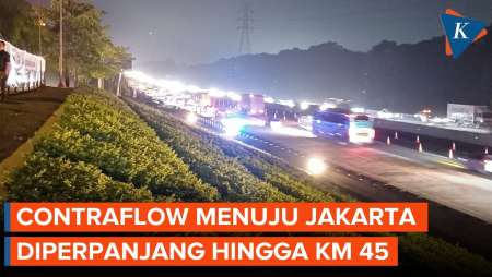 Contraflow Tol Japek Diperpanjang Atasi Kemacetan Arus Balik Lebaran 2026