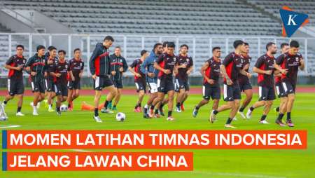 Suasana Latihan Timnas Indonesia Jelang Hadapi China di Kualifikasi Piala Dunia 2026