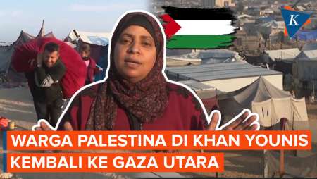 Warga Palestina di Khan Younis Bersiap Kembali ke Rumah Mereka di Gaza Utara