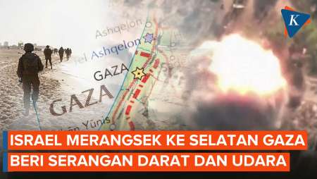 Momen Militer Israel Gempur Gaza Selatan, Lepaskan Serangan Darat dan Udara