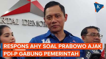 Tanggapan AHY soal Prabowo Ajak PDI-P Bergabung ke Pemerintahannya