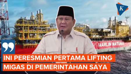 Momen Prabowo Banggakan Lapangan Minyak Forel dan Terubuk Saat Buka Pameran Migas