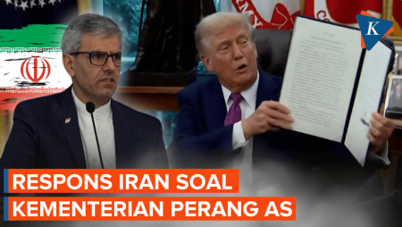 Reaksi Iran Usai Trump Ganti Kementerian Pertahanan Jadi Kementerian Perang