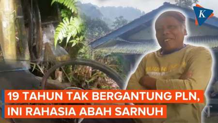 Kisah Abah Sarnuh, Tagihan Listriknya Selalu Nol Rupiah Tak Bergantung PLN