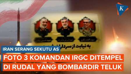 Iran Pasang Wajah Komandan IRGC Di Rudal Yang Bombardir Negara Teluk