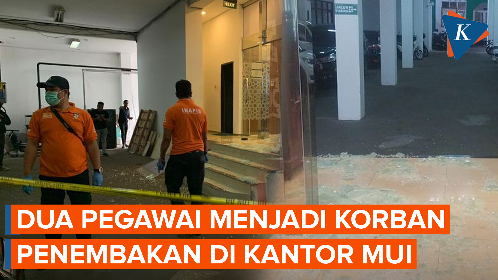 Penembakan di Kantor MUI, Dua Pegawai Tertembak dan Terkena Serpihan Kaca